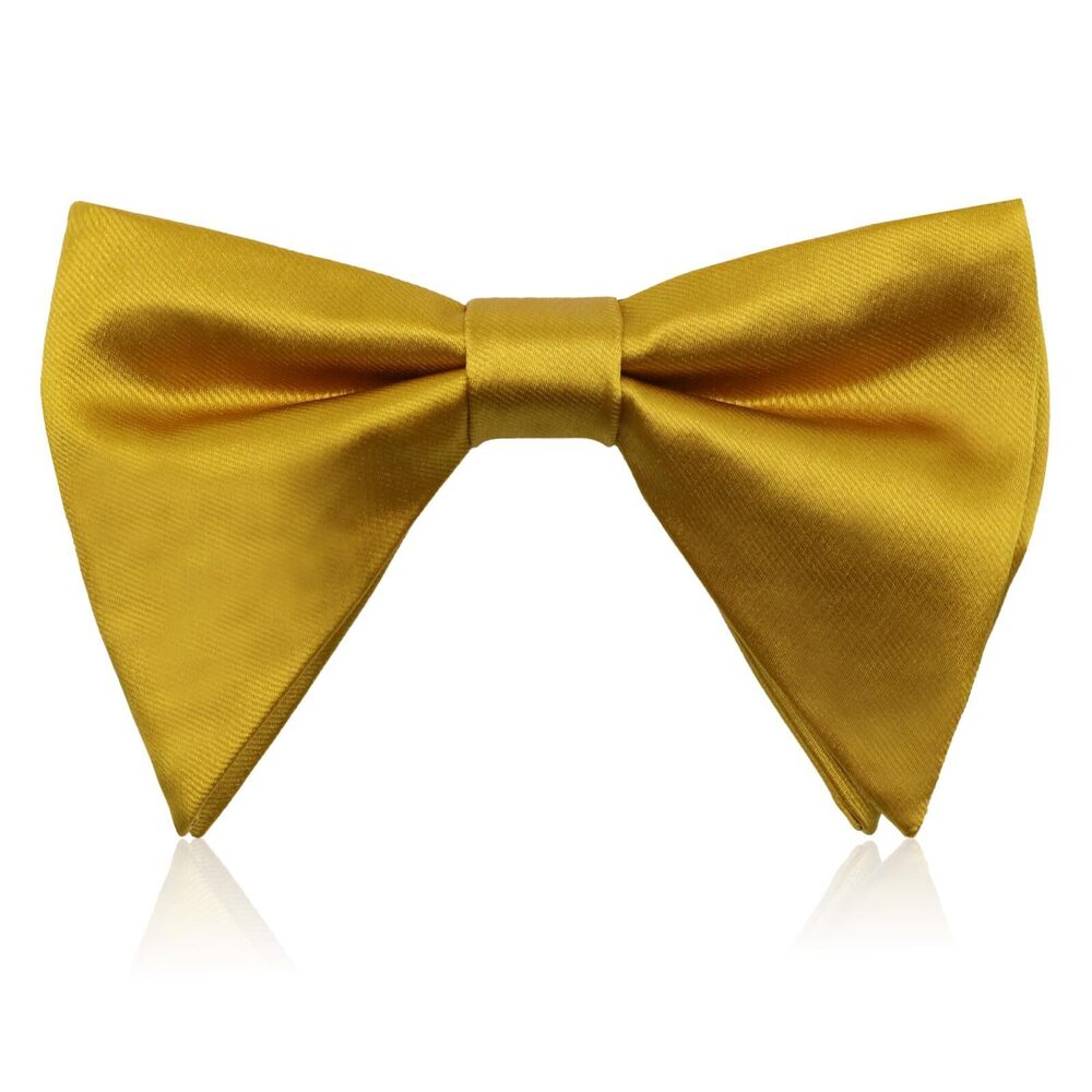 9548 Oversized Bow Ties , Bow Tie Adjustable Clip on Pre-Tied Bowtie Solid